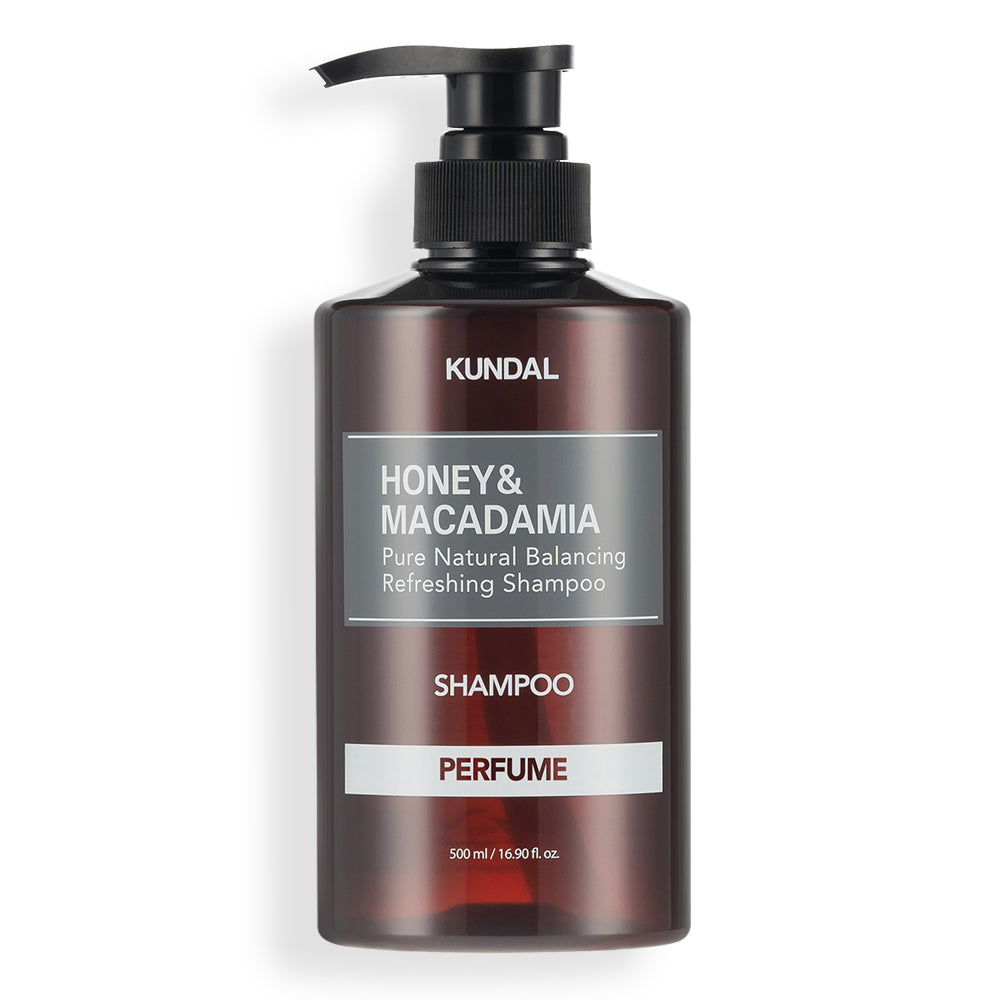 Honey & Macadamia Pure Natural Shampoo 500ml [7 Scent] – KUNDAL