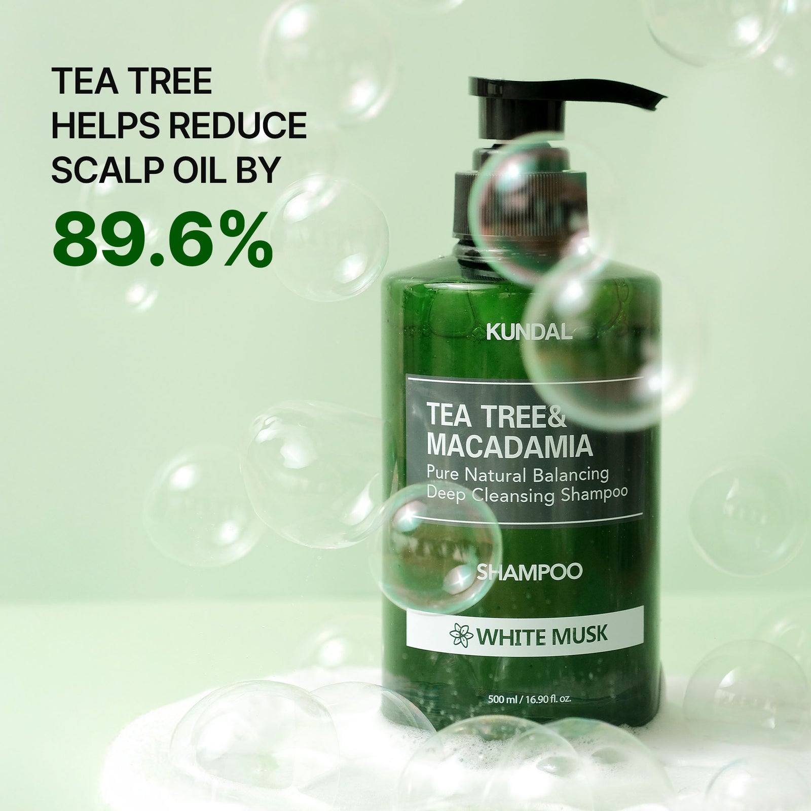 Tea Tree & Macadamia Deep Cleansing Shampoo 16.9fl. oz – KUNDAL