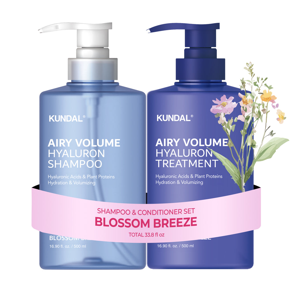 KUNDAL Airy Volume Hyaluron Hair Care Set Blossom Breeze
