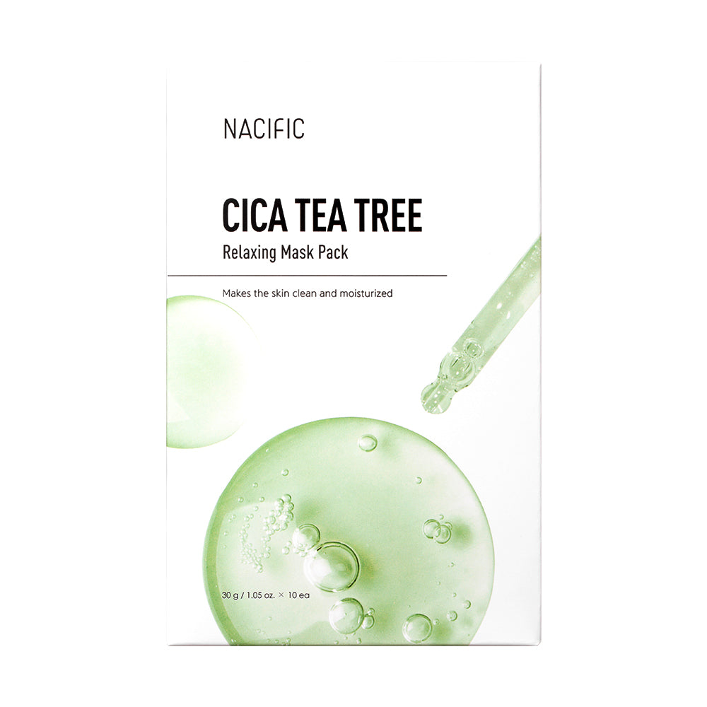 Cica Tea Tree Relaxing Mask Pack 10EA