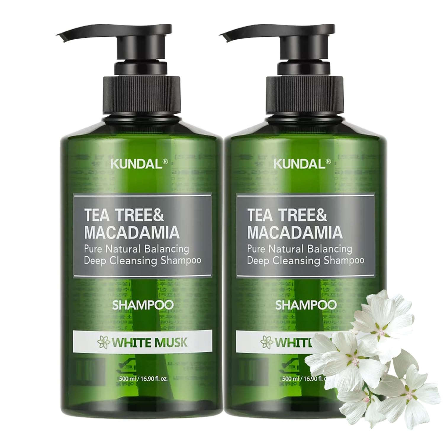 Tea Tree & Macadamia Deep Cleansing Shampoo 500ml X 2ea - White Musk