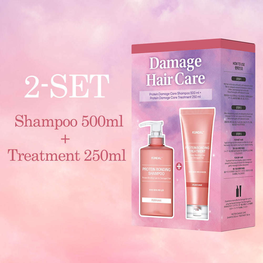 "Hot Influencer Recommended" Protein Bonding SET [Shampoo 500ml + Treatment 250ml] - Violet Mugeot