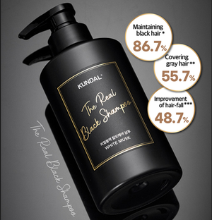 The Real Color Coating Black Shampoo 500ml - White Musk