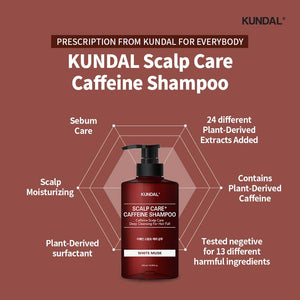 Natural Caffeine Scalp Care Hair Regrowth Enhancement Shampoo 500ml - Cherry Blossom