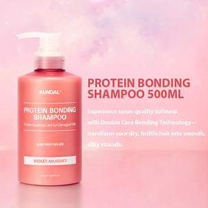 "Hot Influencer Recommended" Protein Bonding SET [Shampoo 500ml + Treatment 250ml] - Violet Mugeot