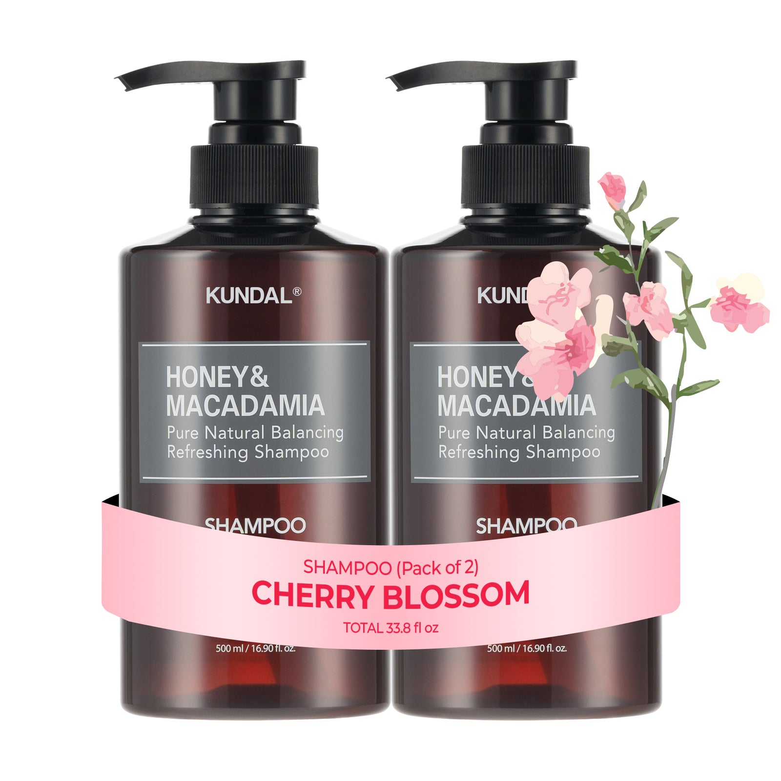 Kamil Healthy Shampoo 3個セット Honey & Macadamia Shampoo 2 SET Total 33.8fl. oz. [2 scents] – KUNDAL