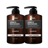 Honey & Macadamia Shampoo 2 SET Total 33.8fl. oz.  - Baby Powder