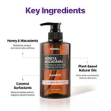 HONEY & MACADAMIA PURE NATURAL SHAMPOO 3.38fl. oz. - BABY POWDER
