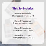 HONEY & MACADAMIA TRAVEL KIT 3.38fl. oz. each - WHITE MUSK