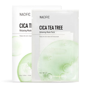 Cica Tea Tree Relaxing Mask Pack 10EA