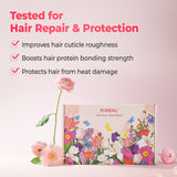 Protein Bonding Hair Care Set - Damage Repair & Glow Ritual, Includes Shampoo (16.9fl oz), Hair Serum (3.38fl oz), and Hair Mask (6.3oz) - Violet Muguet
