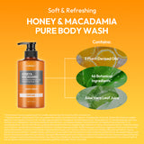 KUNDAL Honey & Macadamia Body Wash & Body Lotion Set [4 scents]