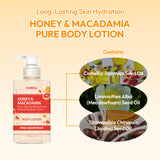 KUNDAL Honey & Macadamia BODY WASH & BODY LOTION 16.9 fl. oz. [Pink Grapefruit Edition]
