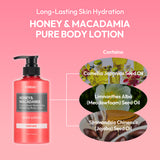 KUNDAL Honey & Macadamia Body Wash & Body Lotion Set [4 scents]