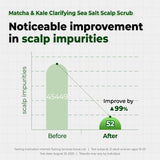 MATCHA & KALE CLARIFYING SEA SALT SCALP SCRUB 7.05 oz - HERB MINT