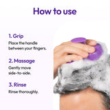 KUNDAL Korean Hair Care Shampoo Brush + Massager, 1 Count