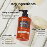 HONEY & MACADAMIA PURE BODY WASH 2 Set Total 33.8 fl. oz.