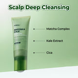 MATCHA & KALE CLARIFYING SEA SALT SCALP SCRUB 7.05 oz - HERB MINT