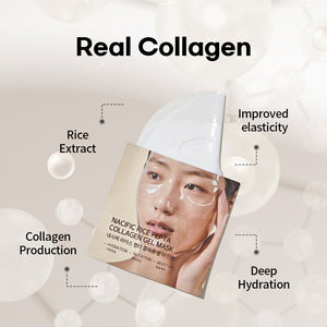 NACIFIC Collagen Gel Facial Mask (Rice Peptide / Green Tea Cica) 4EA Set