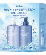 KUNDAL Airy Volume Hyaluron Shampoo and Conditioner Set 10.14 fl. oz Each, Blossom Breeze