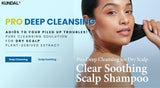 KUNDAL Clear Soothing Scalp Shampoo 10.14 fl.oz. [2 SCENTS]
