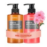 KUNDAL Honey & Macadamia Body Wash & Body Lotion Set [5 scents]