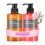 KUNDAL Honey & Macadamia Body Wash & Body Lotion Set [5 scents]