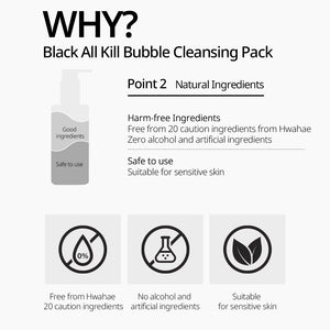 Blackhead All Kill Bubble Cleansing Pack 140ml