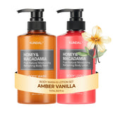 KUNDAL Honey & Macadamia Body Wash & Body Lotion Set [5 scents]
