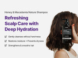 HONEY & MACADAMIA PURE NATURAL SHAMPOO 3.38fl. oz. - BABY POWDER