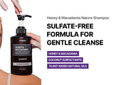 HONEY & MACADAMIA PURE NATURAL SHAMPOO 3.38fl. oz. - BABY POWDER