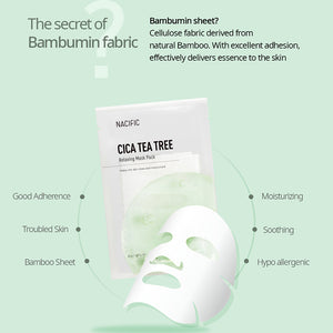 Cica Tea Tree Relaxing Mask Pack 10EA