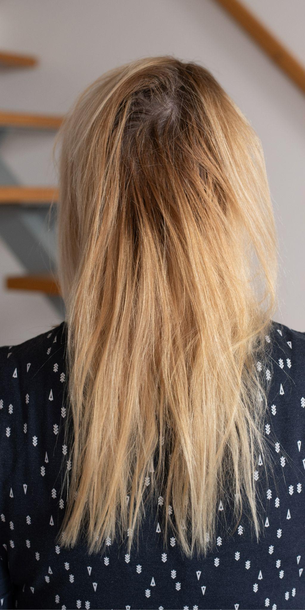 Hair before using KUNDAL