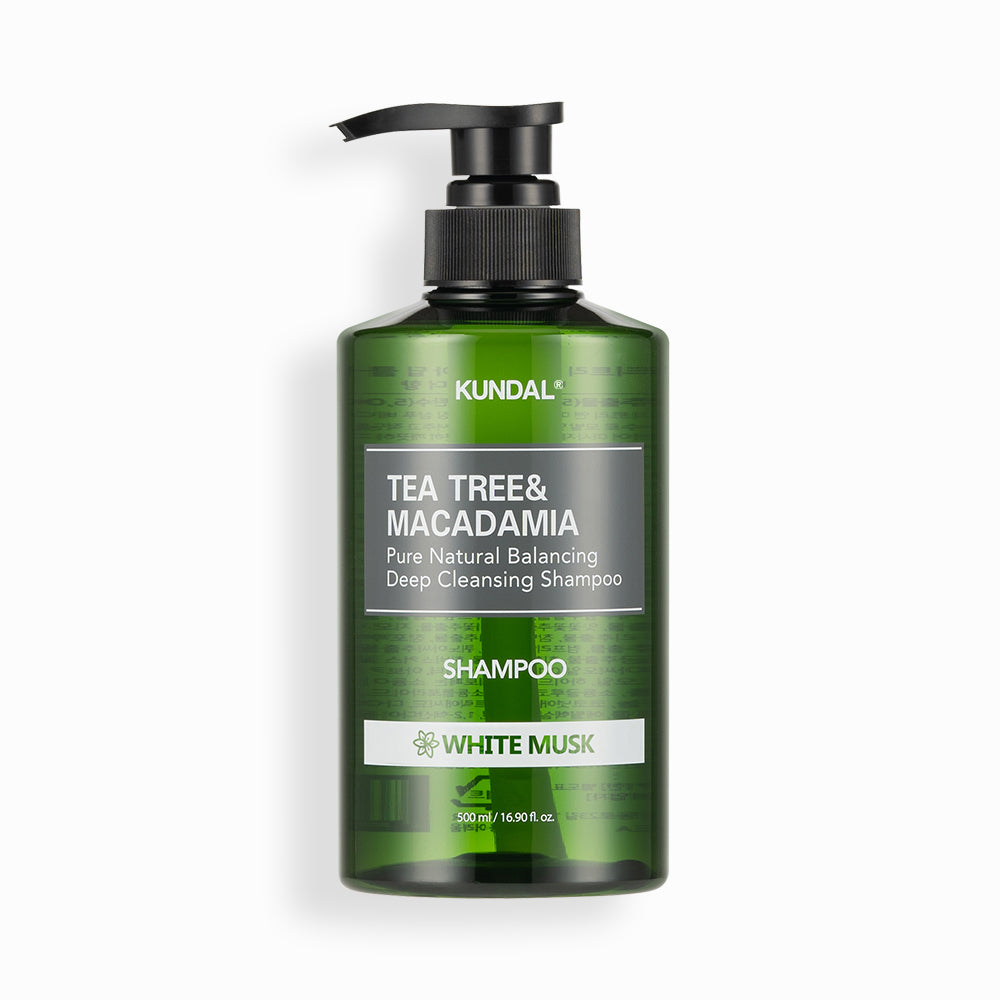 KUNDAL Tea Tree Macadamia Deep Cleansing Shampoo White Musk 500ml